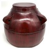 Old Chinese Lacquered Wood Rice Storage Container