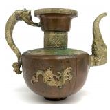 Tibetan Copper & Brass Dragon Teapot