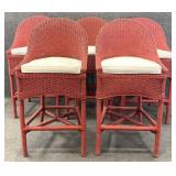 5 Wicker Barstools