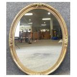 Carolina Mirror Gold Oval Wall Mirror