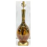 Mid Century Drip Glaze Ceramic Lamp