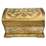 Italian Florentine Wood Hinged Lid Box