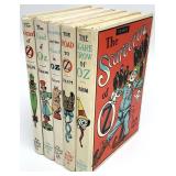 5 Vintage Wizard of Oz Books by L. Frank Baum