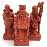 3 Sanxing Chinese Wise Men Figures