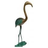 Bronze Flamingo Bird Sculpture