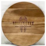 Angel's Envy Etched Wood Replica Barrel Head