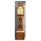 European Oak Tall Case Clock