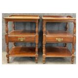 2pc J.B. Van Sciver Co. 1-Drawer End Tables