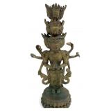 Antique 11-Headed Avalokiteshvara Bronze Buddha