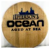 Jefferson's Ocean Wooden Whisky Barrel Lid