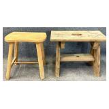 Pair of Wooden Benches