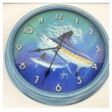 Guy Harvey Blue Marlin Wall Clock