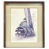 Harry E. Antis Signed Bobwhite Quail Art Print