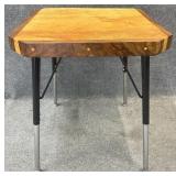 Ambrosia Maple Live Edge Wood Table, Signed