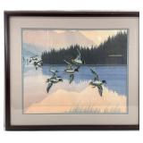 Wildlife Ducks Flying Needlepoint Wall Art