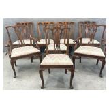 8 Mahogany Chippendale Dining Chairs