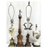 4 Vintage Table Lamps
