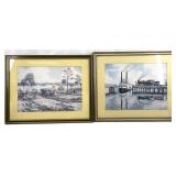 2 James Calvert Smith Framed Art Prints