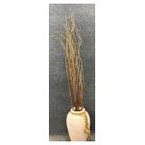 Ceramic Vase w/ Curly Willow