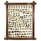 Antique / Vintage Tobacco Tags, Framed