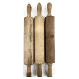 3 Vintage Wooden Rolling Pins