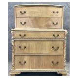Bleached Mahogany Chest on Chest