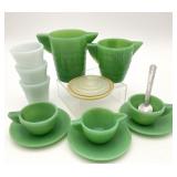 Vintage Child's Jadeite Tea Set Items & More