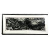 S/N Shouson Hill, Hong Kong Aerial View Etching