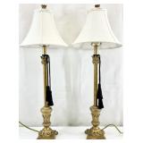 Pair Berman Candlestick Table Lamps
