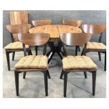 Amish Made Modern Table & 6 Chairs