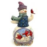 Jim Shore Winter Cheer Happens Here Snowman