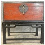 Chinoiserie Chest on Stand