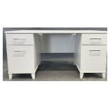 White Kneehole Desk