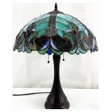 Tiffany Style Stained Glass Victorian Table Lamp