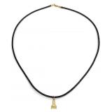 14K Gold Paintbrush Pendant & Necklace Clasp
