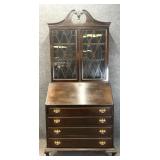 Mahogany 2pc Federal Style Secretary w/ Hutch