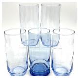 5 Blue Glasses, Libbey Optic Swirl & More