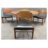 Low Mid Century Table and 4 Chairs