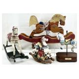 4pc Carousel & Rocking Horse Figures