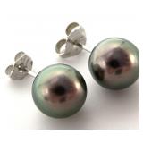 14K Gold Post Pearl Stud Earrings