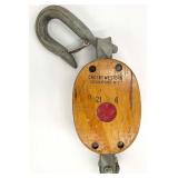 Vintage Crosby Western Barn Pulley