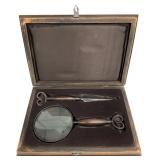 Antique Style Letter Opener & Magnifying Glass Set