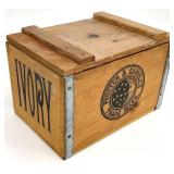 Vtg Procter & Gamble Wooden Ivory Soap Box