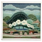 Country Scene Long Stitch Needlepoint Art