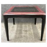 Glass Insert Decorator End Table