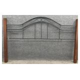 King Size Metal/Wood Headboard