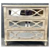 Modern Mirrored 3-Drawer Chest