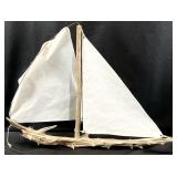2ft Long Driftwood Model Sailboat