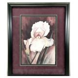 Janice C. Sumler Iris Floral Framed Art Print
