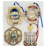 4 White House Christmas Ornaments
